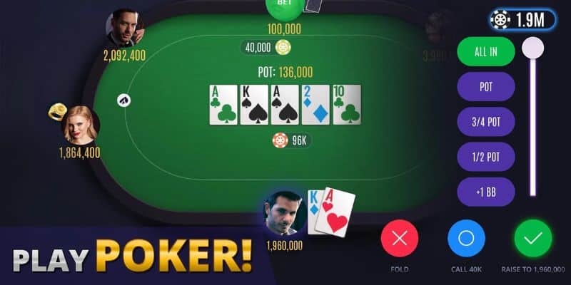 Cash game Poker phiên bản No Limit Hold'em